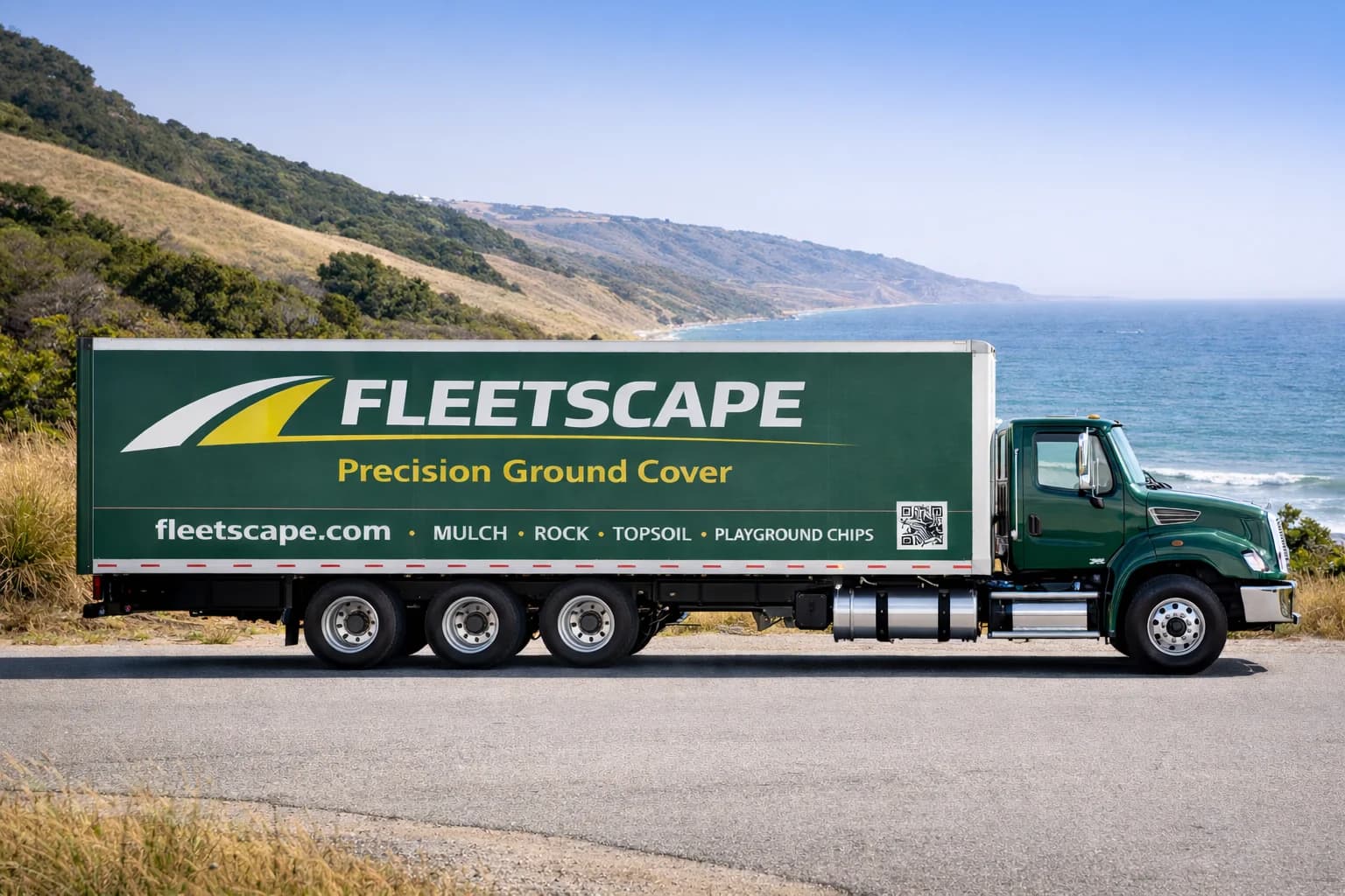 Fleetscape pneumatic blower truck on California's Central Coast