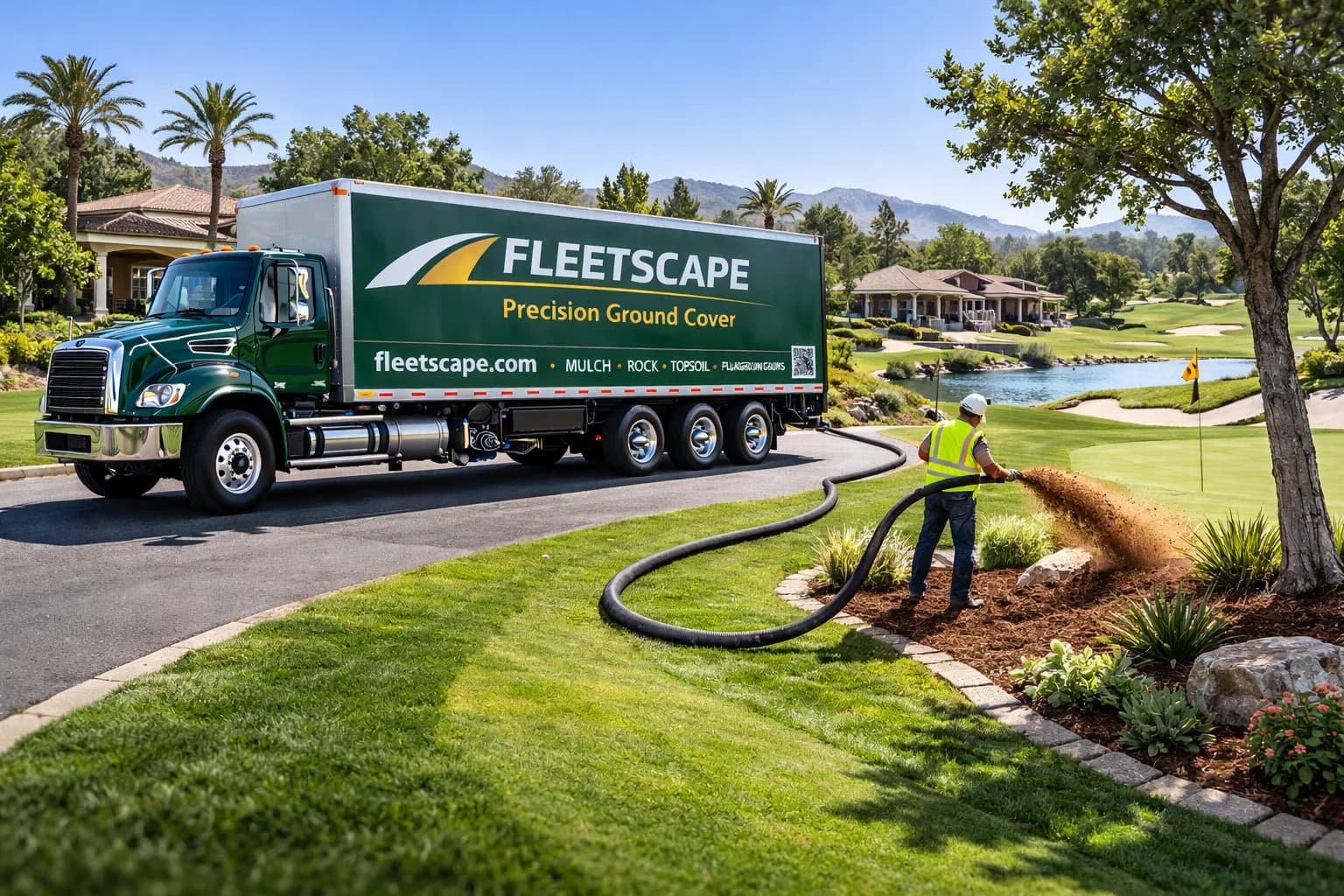 Precision ground cover application on a golf course by Fleetscape